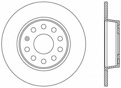 OPEN PARTS bda253910 -  Тормозной диск